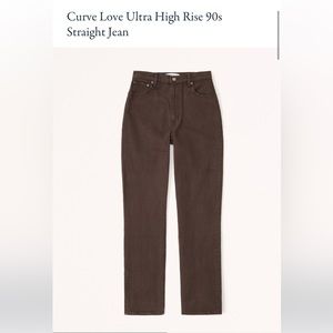 Abercrombie & Fitch Ultra High Rise 90s Straight Jean *curve love